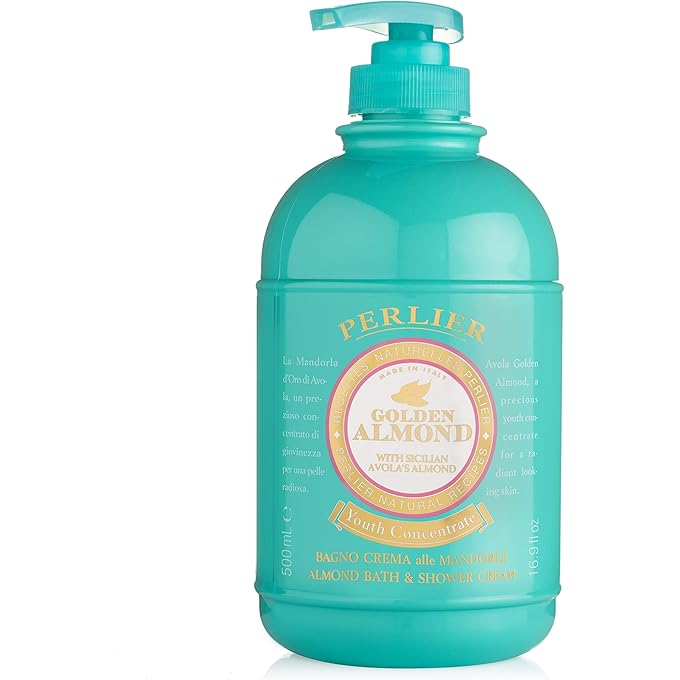 Perlier Golden Almond Bath and Shower Cream, 16.9 fl. oz. - Image 1